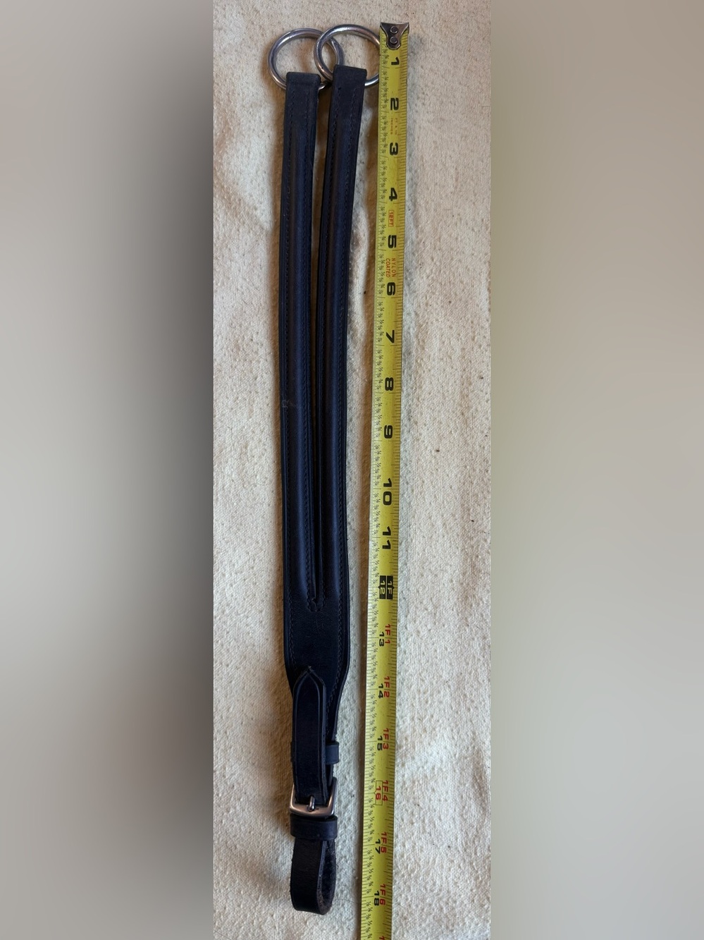 Black running martingale attachment
